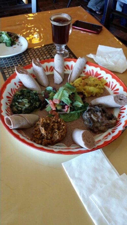 Our amazing Ethiopian & Kenyan Combo! at Fasika in Fresno