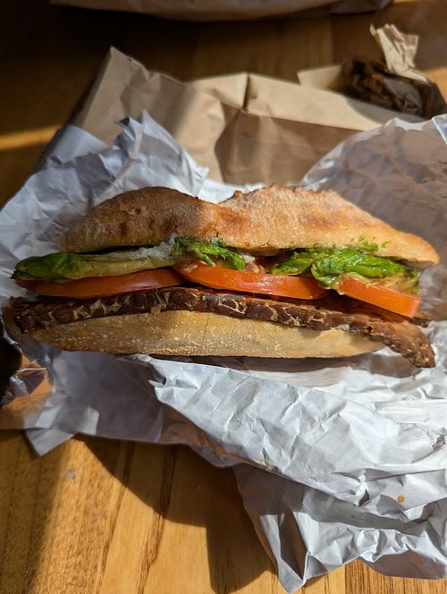 Vegan sandwich at Whole Foods Market in Oakville