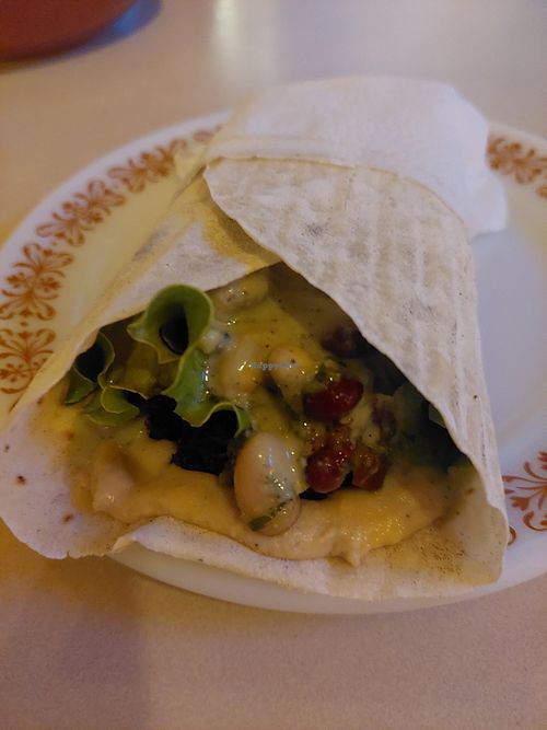 Zesty wrap 3.80€ at Babaghanoush in Pristina