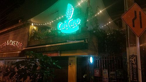 outside at Centeno Restaurante Vegetariano in Medellin