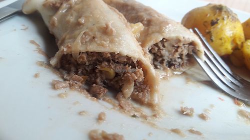 Flautas de soya, maicitos y champiñones  at Naturlandia in Medellin