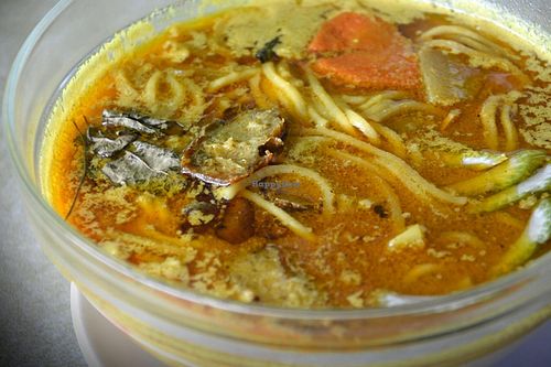 Laksa at Namaskar Vegetarian Cafe in Caloocan City