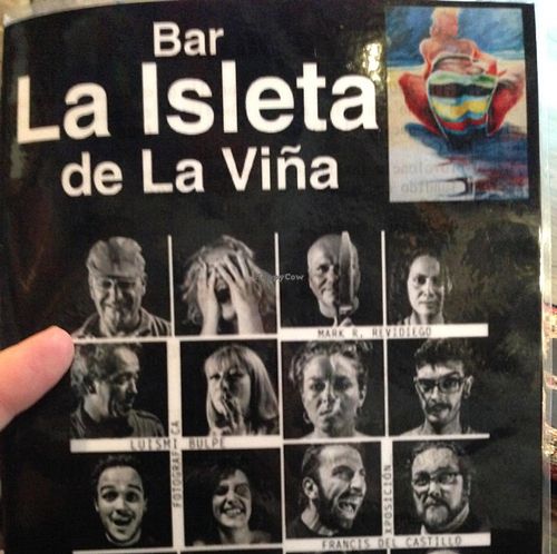 menu at La Isleta de La Vina in Cadiz