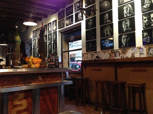 part of the very cosy bar at La Isleta de La Vina in Cadiz