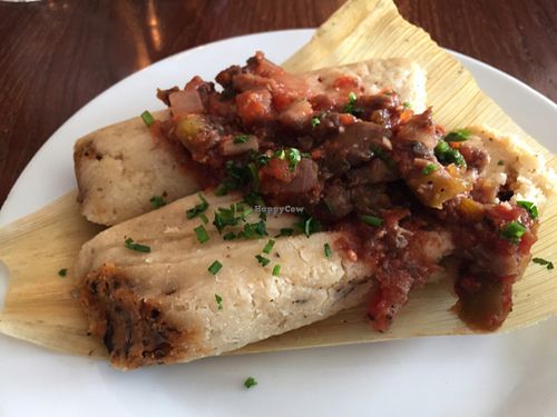 organic, vegan, gluten-free tamales at River Valley Farmer's Table in Chicago