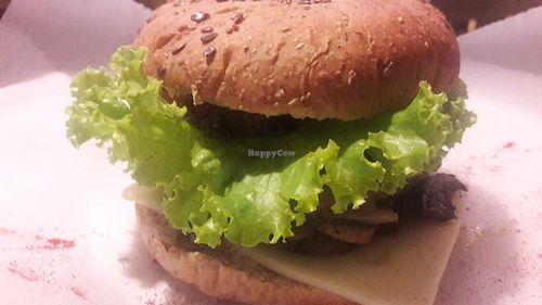 Vegan burguer  at Chana Plant Based in Medellin