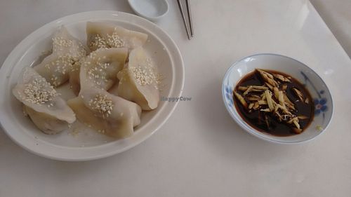 Dumplings at Nature's Harvest Cafe in Central Singapore