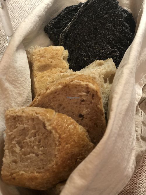 Homemade bread  at Al Tiglio Cucina Naturale in Moruzzo