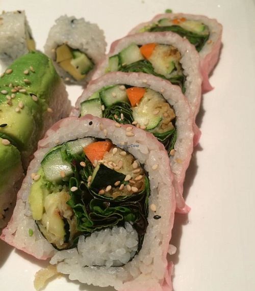Vegetarian roll at Happy Sushi in Logan