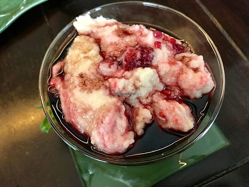 freshly made (!) semolina pudding at Mariposa in Nuremberg