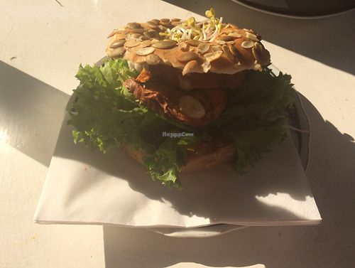 sweet potato bagel at Geh Veg in Berlin