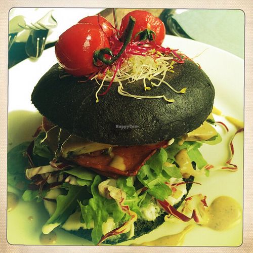 Delicious Vegan Burger at Valladares in Berlin