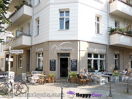 Good seating outside in relatively quiet location. at Valladares in Berlin