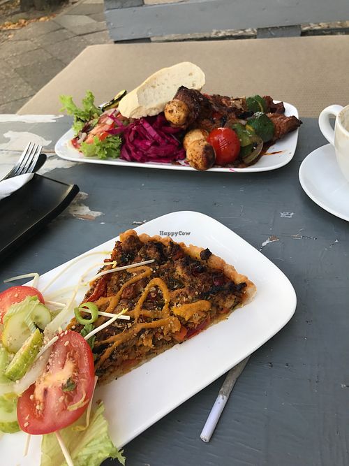 Quiche and shishlik at Valladares in Berlin