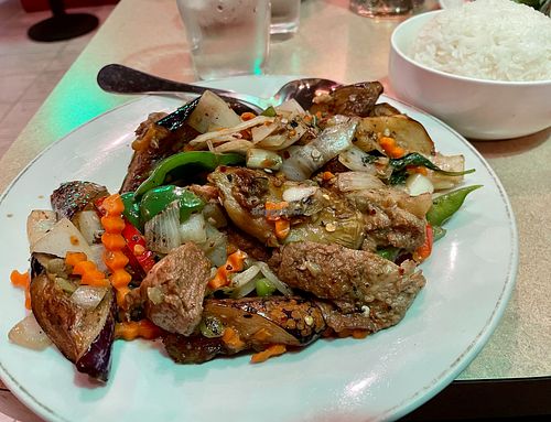 Mock duck at Thai One On in Vista