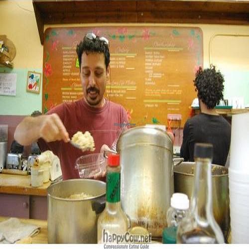 Chef Carlos! The friendliest chef around. at Beehive Cafe & Juice Bar in South Miami
