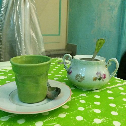 En espresso after dinner at Welcome Bistrot in Trieste