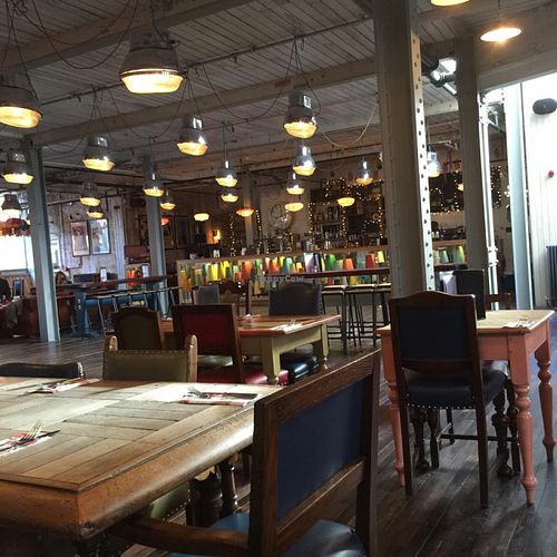 bar area at The Cosy Club in Leicester