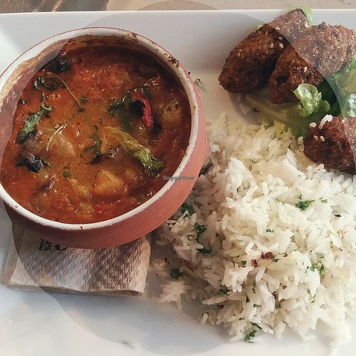 Red curry  at Mezzaluna in Saint-laurent-blangy
