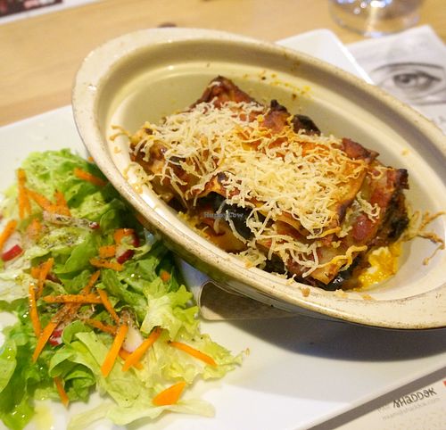 Lasagna at Mezzaluna in Saint-laurent-blangy