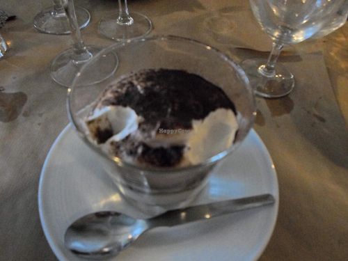 Tiramisu at Mezzaluna in Saint-laurent-blangy