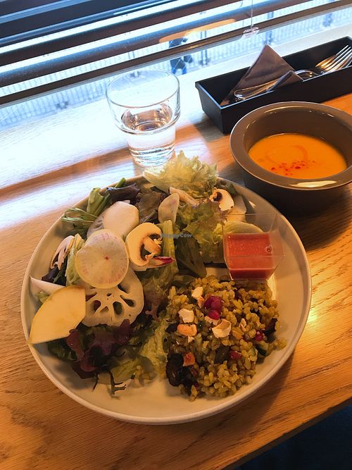 Salad lunch at 8ablish Cafe in Tokyo