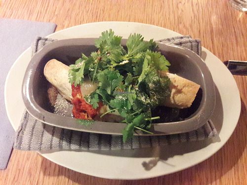 Dinner enchiladas at 8ablish Cafe in Tokyo