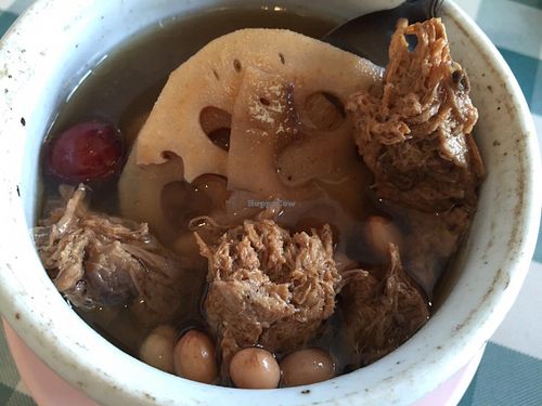 Boiled Soup (炖汤) at Xing Hua Vegetarian 兴化美食 - Fortune Centre in Central Singapore