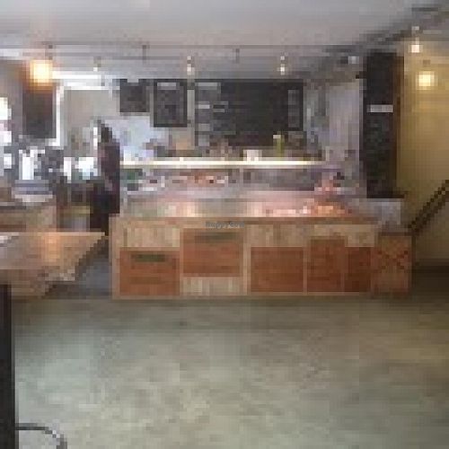 Inside the cafe at Wise Beans in Bristol