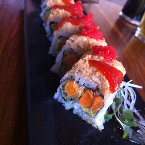 scarlet smile at Shizen Vegan Sushi Bar in San Francisco