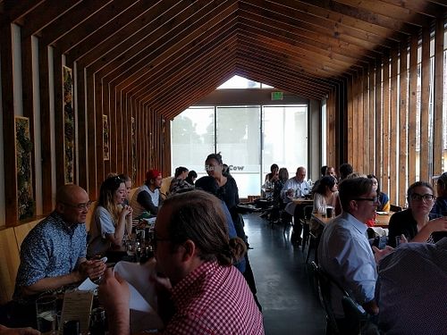 Shizen dining room  at Shizen Vegan Sushi Bar in San Francisco