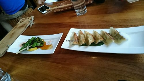 Gyoza at Shizen Vegan Sushi Bar in San Francisco