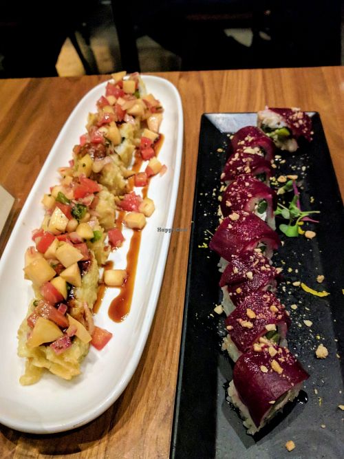 Plot Twist and Colonel's Pipe at Shizen Vegan Sushi Bar in San Francisco