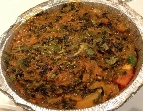 Aloo Saag vegan (carry-out)  at Ruchi Vegetarian Indian Cuisine in Chandler
