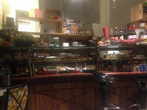 a 'talking' menu... at Arcobaleno Vegetariano in Milan