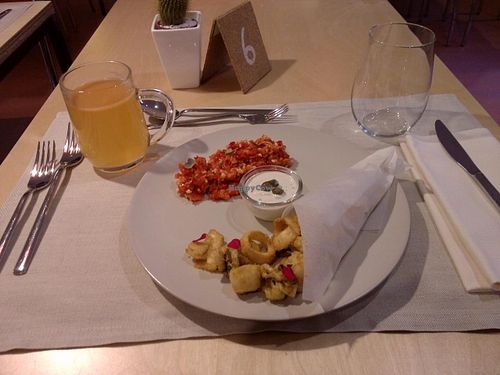 Main dish. at Mantra Raw in Milan