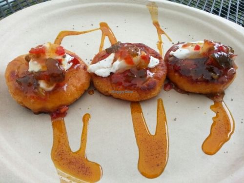 sweet potato arapas at Bistro Vonish Food Truck in Austin