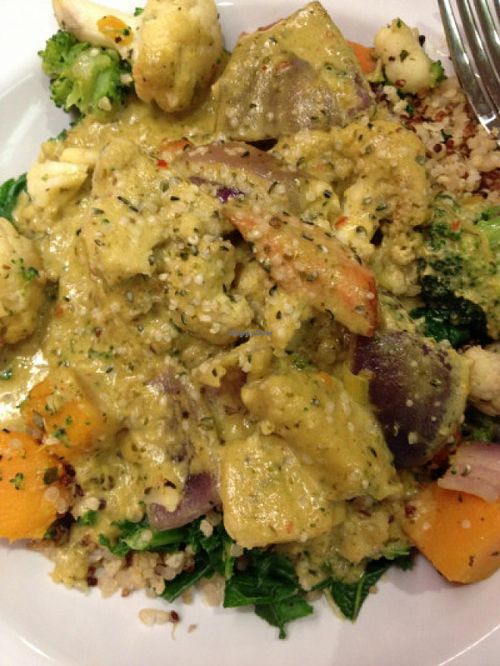 Bombay salad really hit the spot.. so much flavor! at Veggie Grill in Walnut Creek