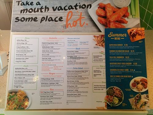 summer menu at Veggie Grill in Walnut Creek