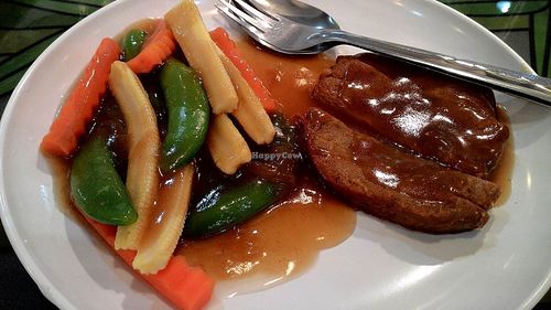 Beef at Japanese Vegetarian Restaurant in Samut Prakan