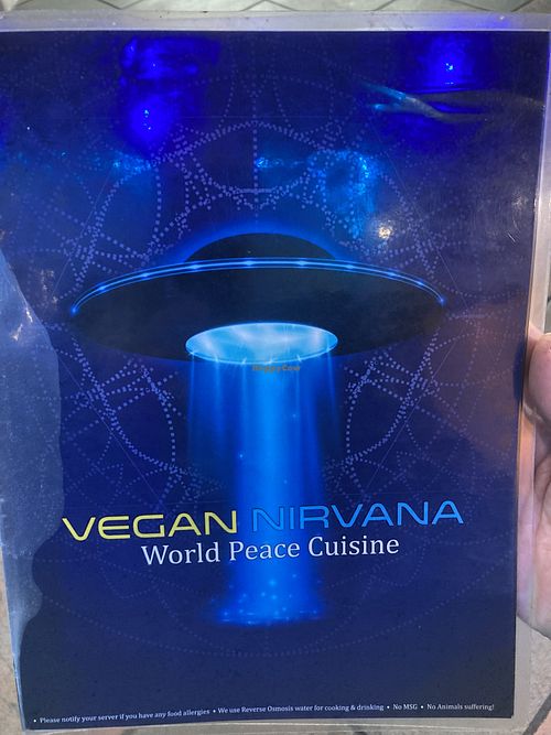 Menu at Vegan Galaxy in Huntington Beach