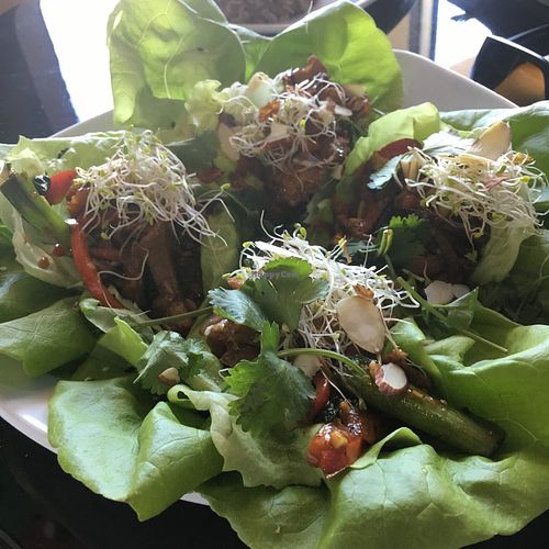 My pre-vegan friend loved it! at Vegan Galaxy in Huntington Beach