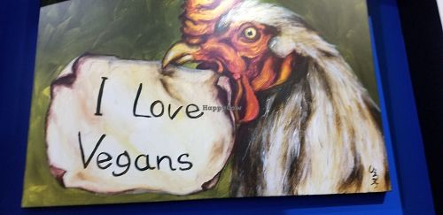 Decor at Vegan Galaxy in Huntington Beach