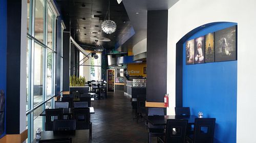inside at Vegan Galaxy in Huntington Beach
