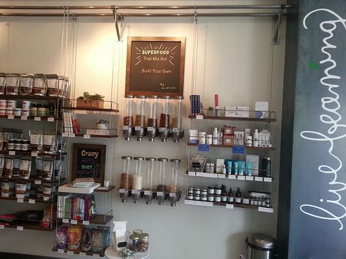 bulk trail mix and items for sale at Discovery Bar by Earthbar - Pop-Up in Santa Monica