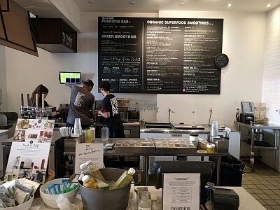 at the register at Discovery Bar by Earthbar - Pop-Up in Santa Monica