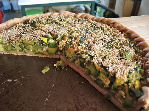 Vegan squash pie at Madre Vida in El Bolson