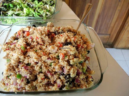 Couscous salad at Madre Vida in El Bolson