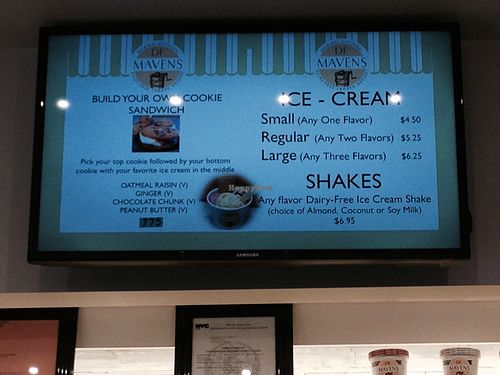 menu at DF Mavens in New York City