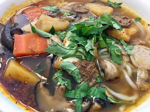 Noodle soup  at Loving Hut - Fort Street Mall in Honolulu